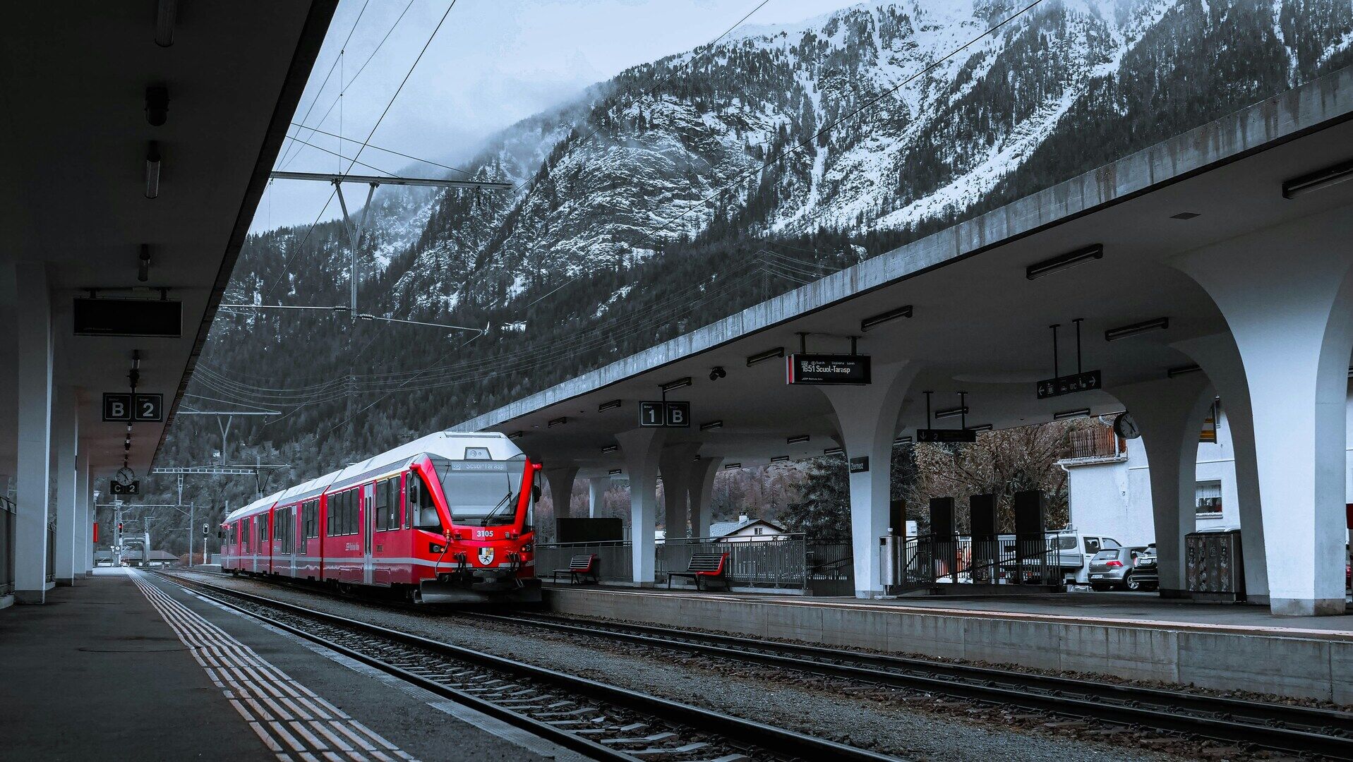 Swiss Travel Train Station
